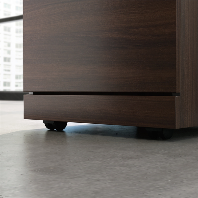 Scranton & Co 2-Drawer Mobile Filing Cabinet with Lock in Noble Elm