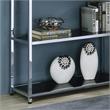 Scranton & Co Contemporary Metal 7-Shelf Bookcase in Chrome Finish