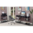 Scranton & Co No-Tools Printer Stand with Black Wood Finish