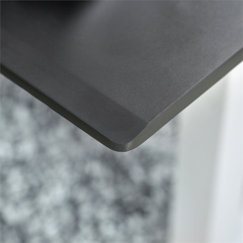 Scranton & Co Height Adjustable Metal Desk with USB Charging Ports in Grey