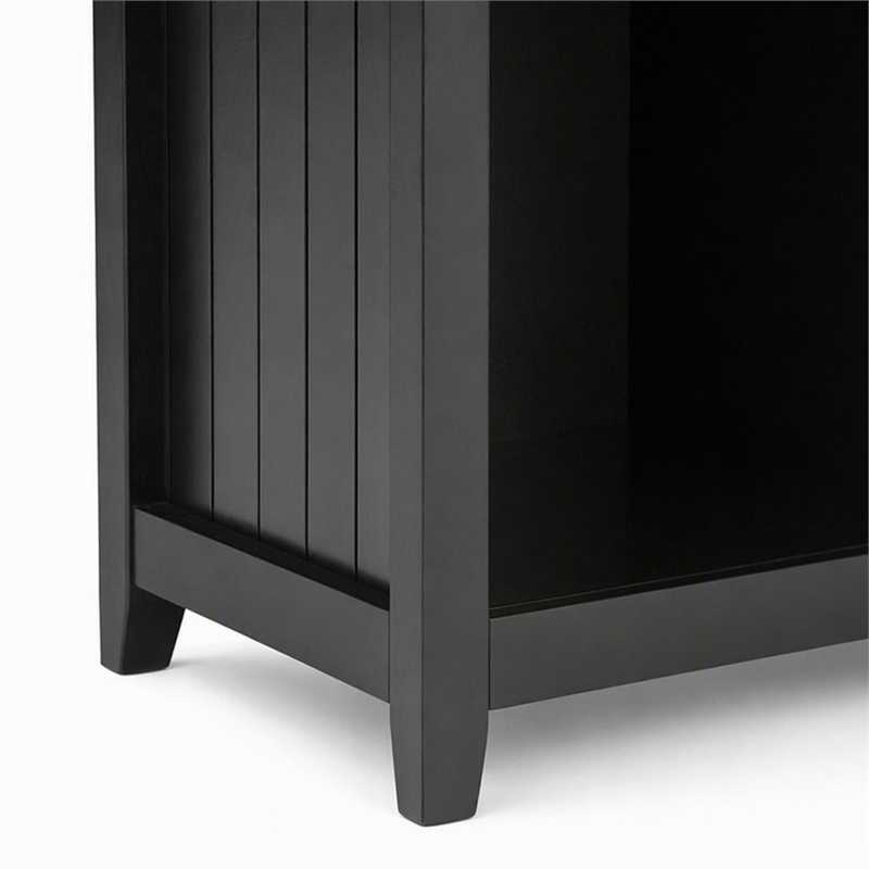 Scranton & Co 9 Cube Wood Bookcase Storage Unit in Black Finish