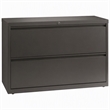 Scranton & Co 42-in Metal 2 Drawer Lateral File Cabinet Charcoal