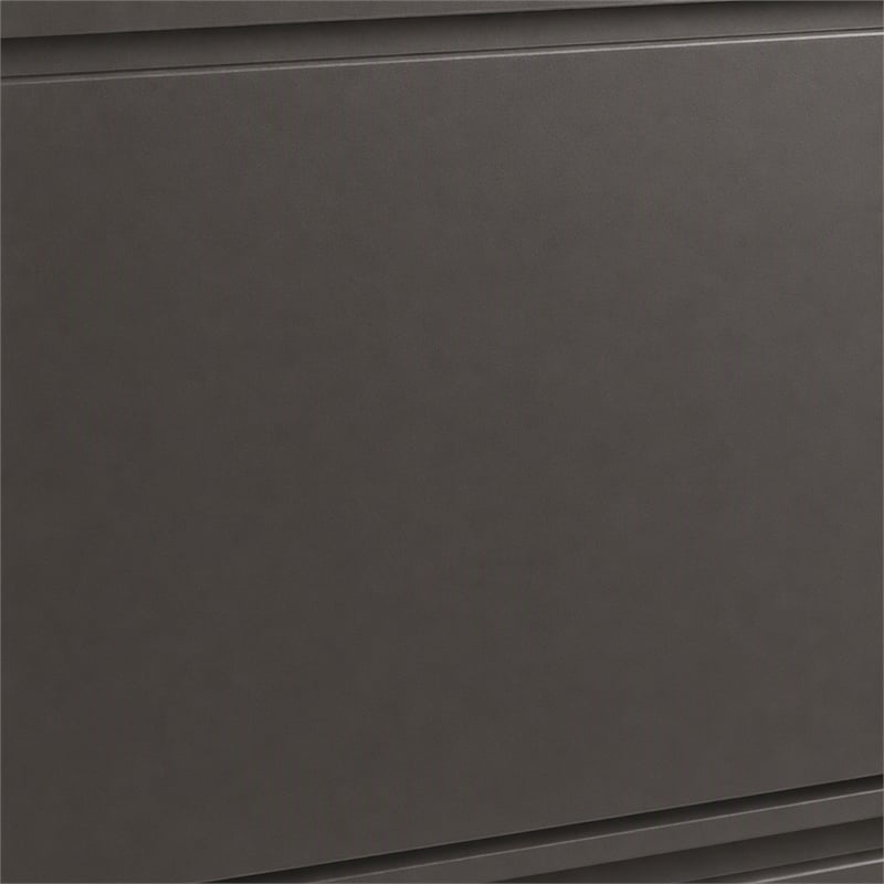 Scranton & Co 42-in Metal 2 Drawer Lateral File Cabinet Charcoal