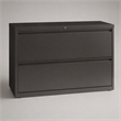 Scranton & Co 42-in Metal 2 Drawer Lateral File Cabinet Charcoal