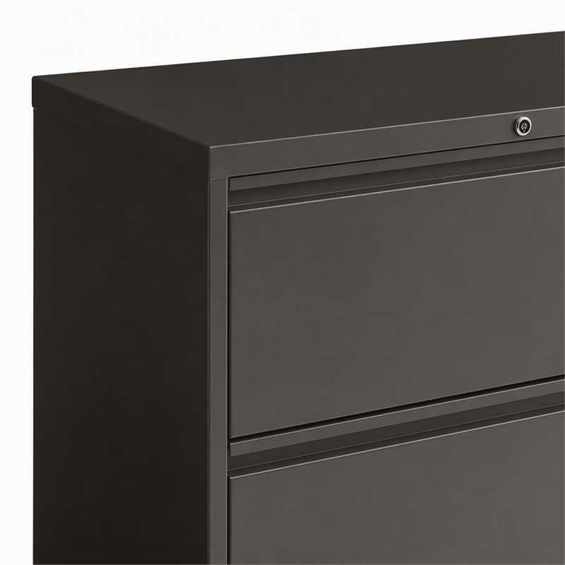 Scranton & Co 42-in Metal 2 Drawer Lateral File Cabinet Charcoal