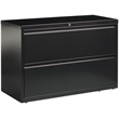 Scranton & Co 42-in Metal 2 Drawer Lateral File Cabinet Black