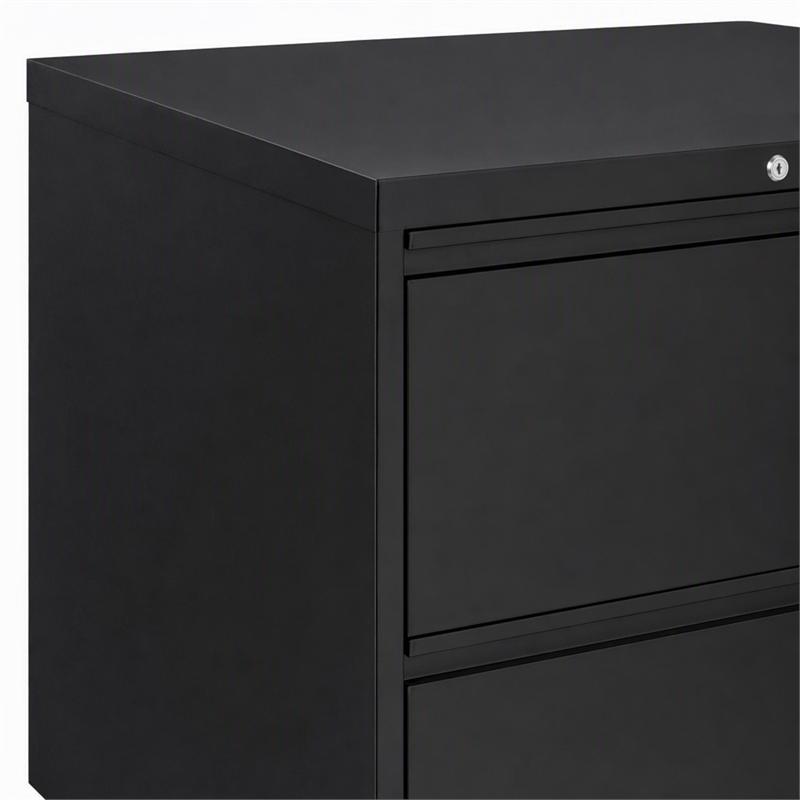 Scranton & Co 42-in Metal 2 Drawer Lateral File Cabinet Black