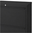 Scranton & Co 36-in Metal 2 Drawer Lateral File Cabinet Black