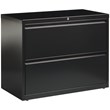 Scranton & Co 36-in Metal 2 Drawer Lateral File Cabinet Black