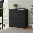 Scranton & Co 36-in Metal 2 Drawer Lateral File Cabinet Black