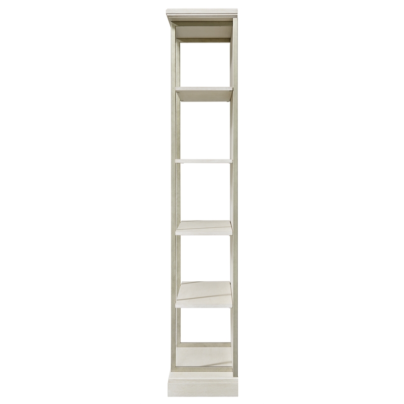Scranton & Co Wood Bookcase in Champagne Finish with 4 Shelves