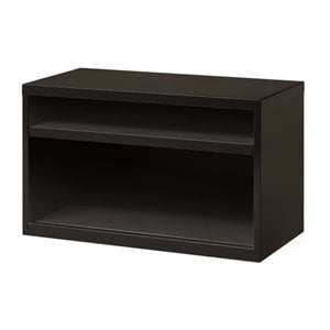 Scranton & Co 36-Inch Metal Credenza with Shelves in Black Finish