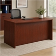 Scranton & Co Bowfront Executive Desk in Engineered Wood & Cherry Finish