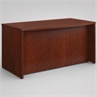 Scranton & Co Bowfront Executive Desk in Engineered Wood & Cherry Finish