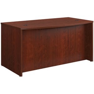 Scranton & Co Bowfront Executive Desk in Engineered Wood & Cherry Finish