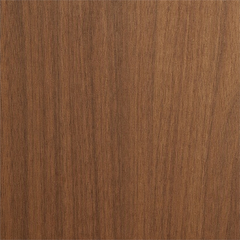 Scranton & Co Wood Hutch with Doors Fully Assembled in Medium Brown