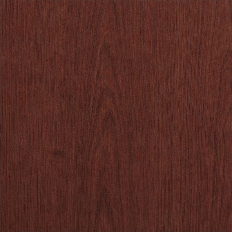 Scranton & Co 4 Shelf 4 Door Wooden Bookcase in Mahogany Finish
