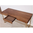 Scranton & Co Wood 3-Drawer Writing Desk in Light Walnut