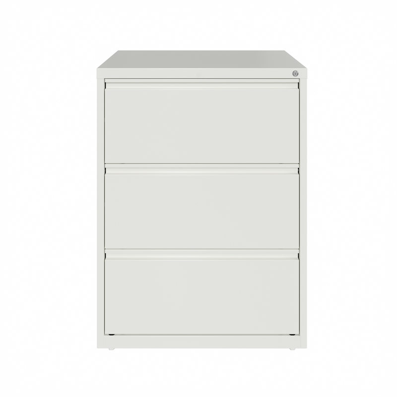 scranton & co 30 in wide 3 drawer metal lateral filing cabinet in white