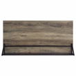 Scranton & Co 2-Shelf Engineered Wood Writing Desk in Rustic Oak and Black