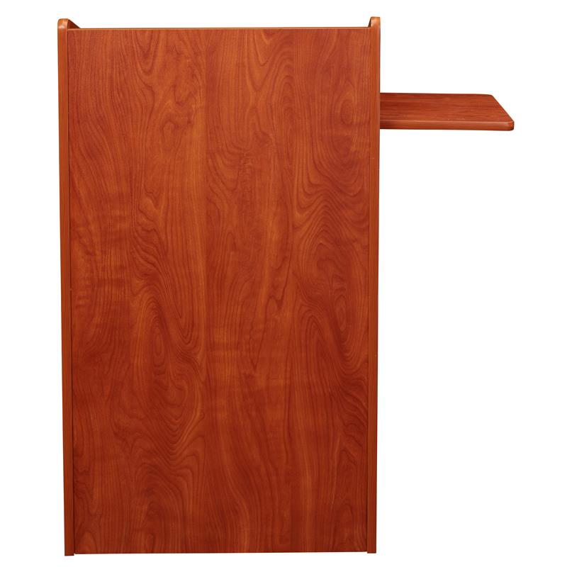 Scranton & Co Wood Aristocrat Non-Sound Lectern with Shelves in Cherry