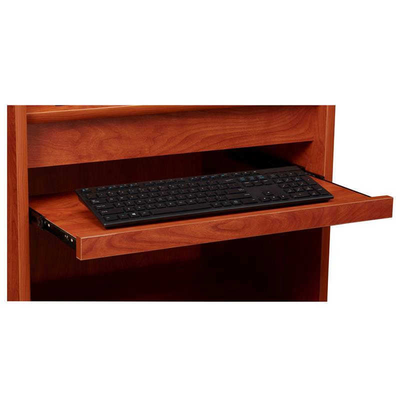 Scranton & Co Wood Aristocrat Non-Sound Lectern with Shelves in Cherry