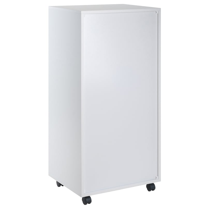 Scranton & Co 5-Drawer Tall Wood Storage Cabinet in White Finish