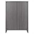 Scranton & Co Charcoal Open Shelf Storage Cabinet with 4 Adjustable Shelves