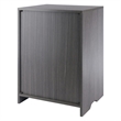 Scranton & Co Charcoal Open Shelf Storage Cabinet with 4 Adjustable Shelves