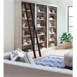 Scranton & Co 8' Tall Wood Bookcase Wall Ladder Storage White 120