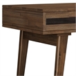 Scranton & Co Solid Wood Desk with Drawers in Rustic Natural Aged Brown