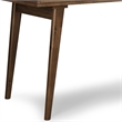 Scranton & Co Solid Wood Desk with Drawers in Rustic Natural Aged Brown