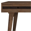 Scranton & Co Solid Wood Desk with Drawers in Rustic Natural Aged Brown
