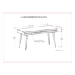 Scranton & Co Solid Wood Desk with Drawers in Rustic Natural Aged Brown