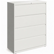 Scranton & Co 42-in 4 Drawer Metal Lateral File Cabinet White