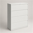 Scranton & Co 42-in 4 Drawer Metal Lateral File Cabinet White