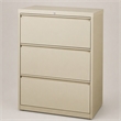 Scranton & Co 3-Drawer Metal Lateral File Cabinet in Putty 36