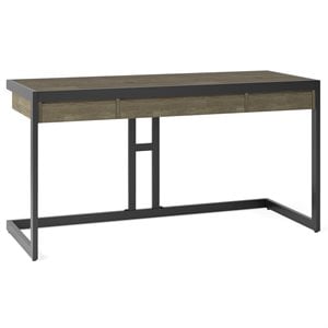 Scranton & Co Solid Acacia Wood 60 in Desk with Distressed Gray Finish