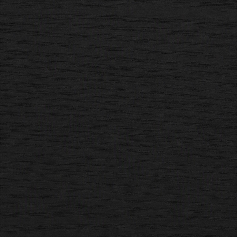 Scranton & Co Sutton 2 Piece Living Room Set in Black Engineered Wood