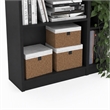 Scranton & Co Sutton 2 Piece Living Room Set in Black Engineered Wood