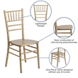 Scranton & Co Wood Chiavari Stacking Dining Chair in Gold