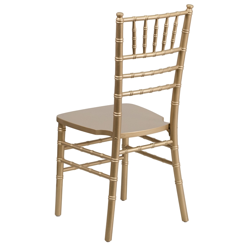 Scranton & Co Wood Chiavari Stacking Dining Chair in Gold
