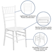 Scranton & Co Wood Chiavari Stacking Dining Chair in White