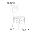 Scranton & Co Wood Chiavari Stacking Dining Chair in White