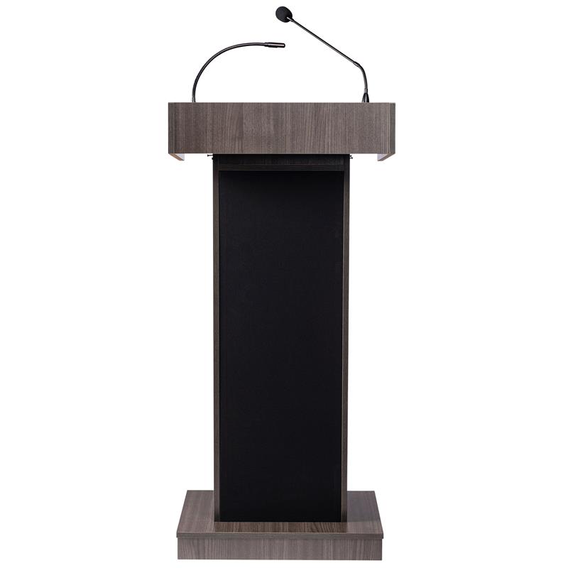 Scranton & Co Orator Lectern with 40W Amplifier in Ribbonwood Finish