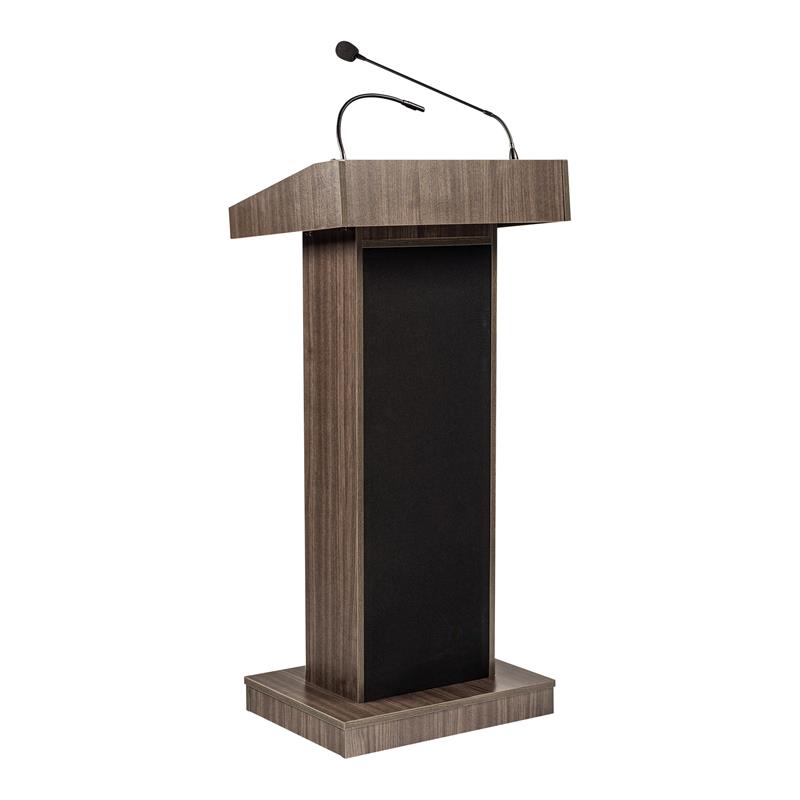 Scranton & Co Orator Lectern with 40W Amplifier in Ribbonwood Finish