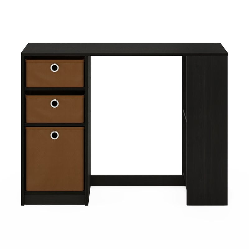 Scranton & Co Modern Computer Study Desk in Wood and Espresso Finish