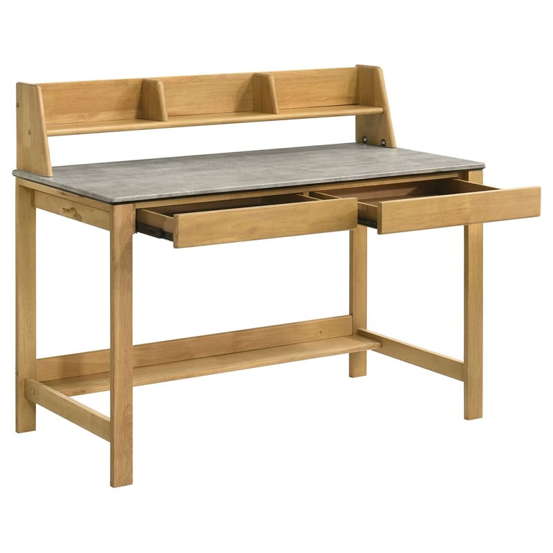 Scranton & Co Transitional 47-Inch Writing Desk in Cement/Natural