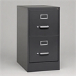 Scranton & Co 2-Drawer Letter Width Metal File Cabinet in Charcoal