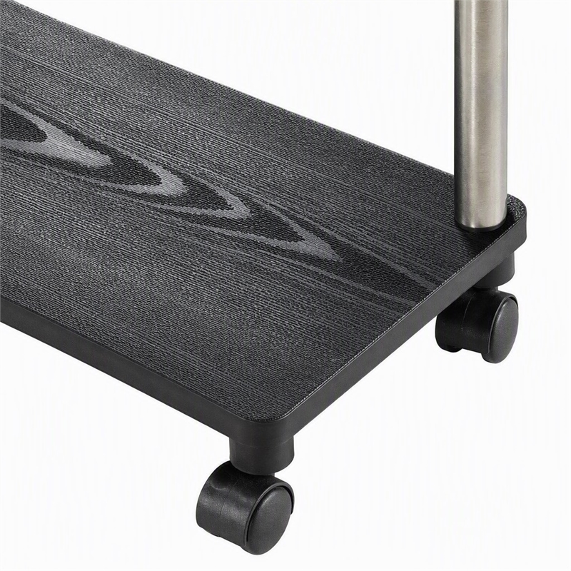 Scranton & Co Office Caddy with Black Finish and Rolling Casters